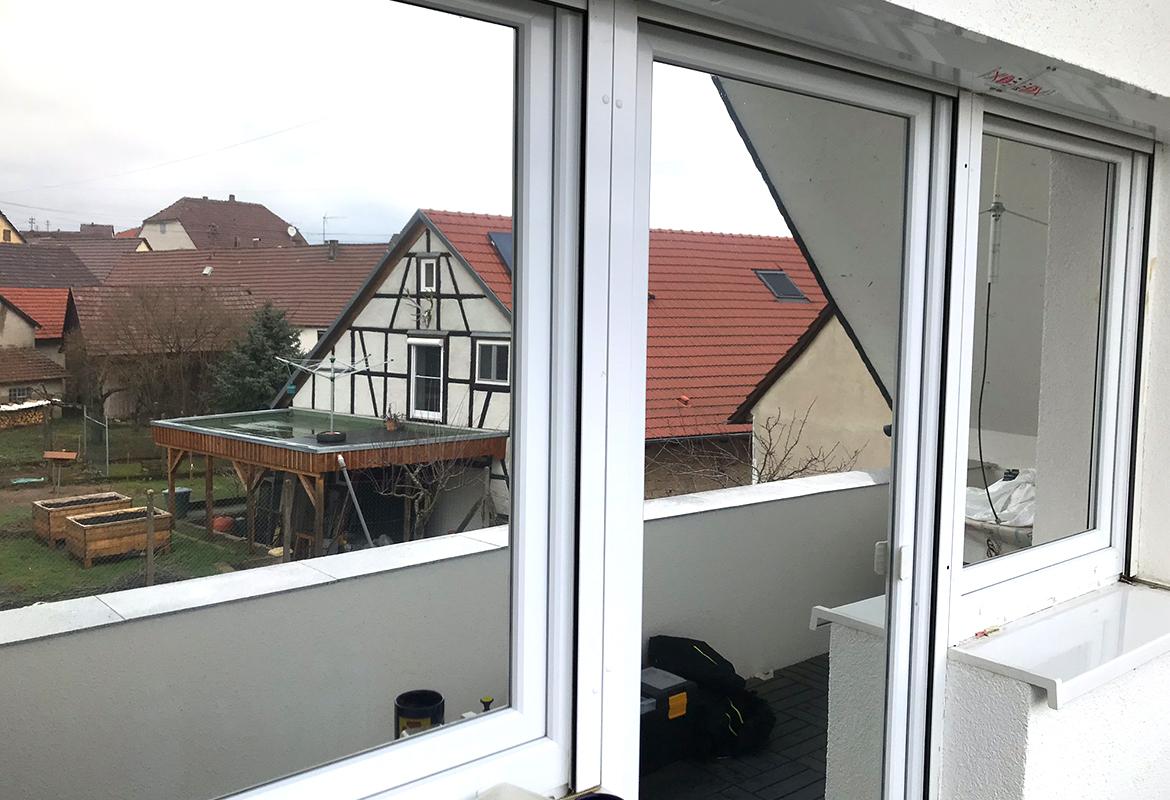 Milchglas / Sichtschutz – Haus in Mosbach